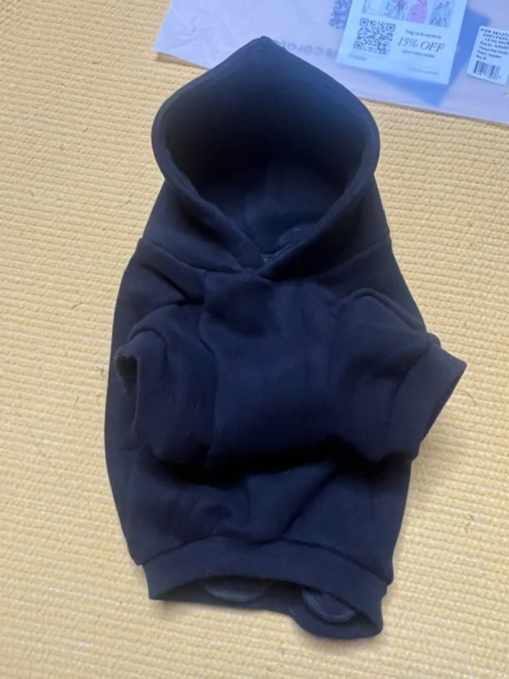 Comfrt Tranquil Paw Hoodie in Obsidian